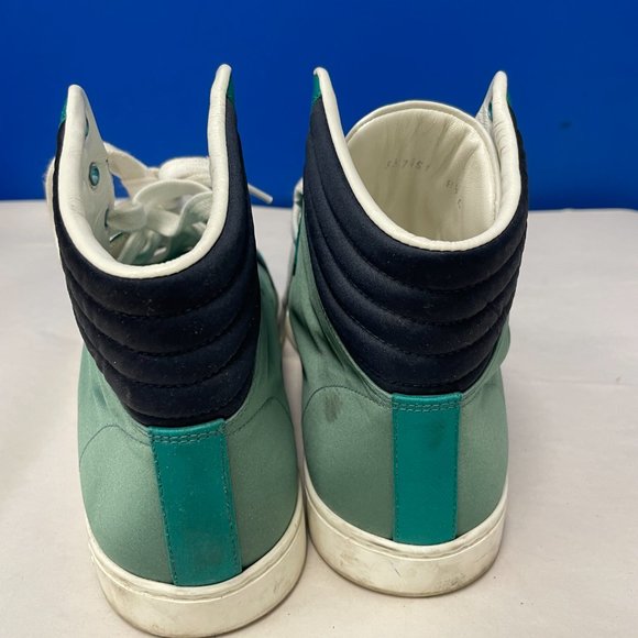 Gucci Multicolor Satin High Top Trainers - Size 8.5 - Picture 6 of 12